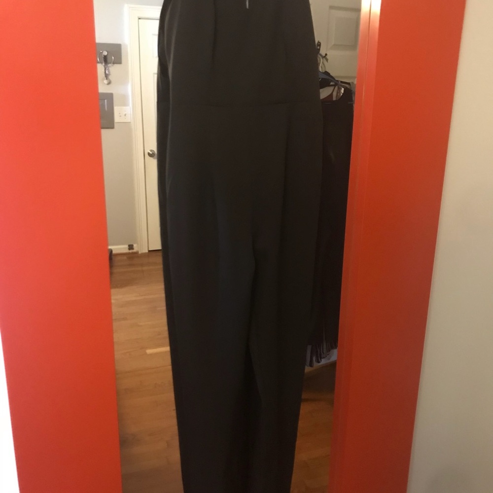 Jumpsuit with back zipper and open cut outs